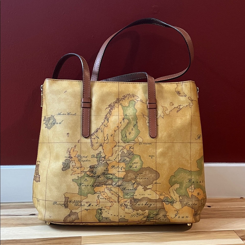 Alviero Martini L’Ilasse Map Print Bag